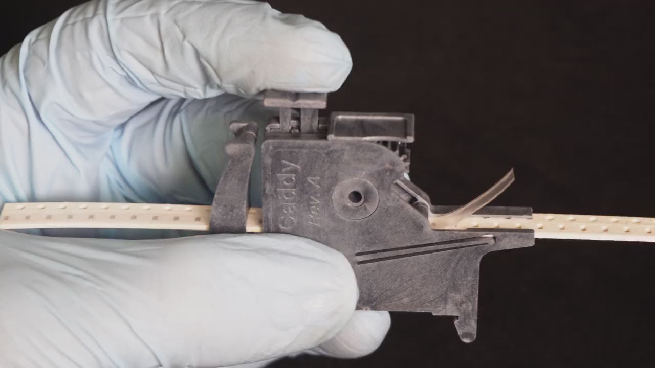 Threading cut tape and its cover film into an MTI feeder