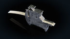 SMT Caddy MTI tape feeder loaded with 8 mm paper tape, on a dark reflective surface