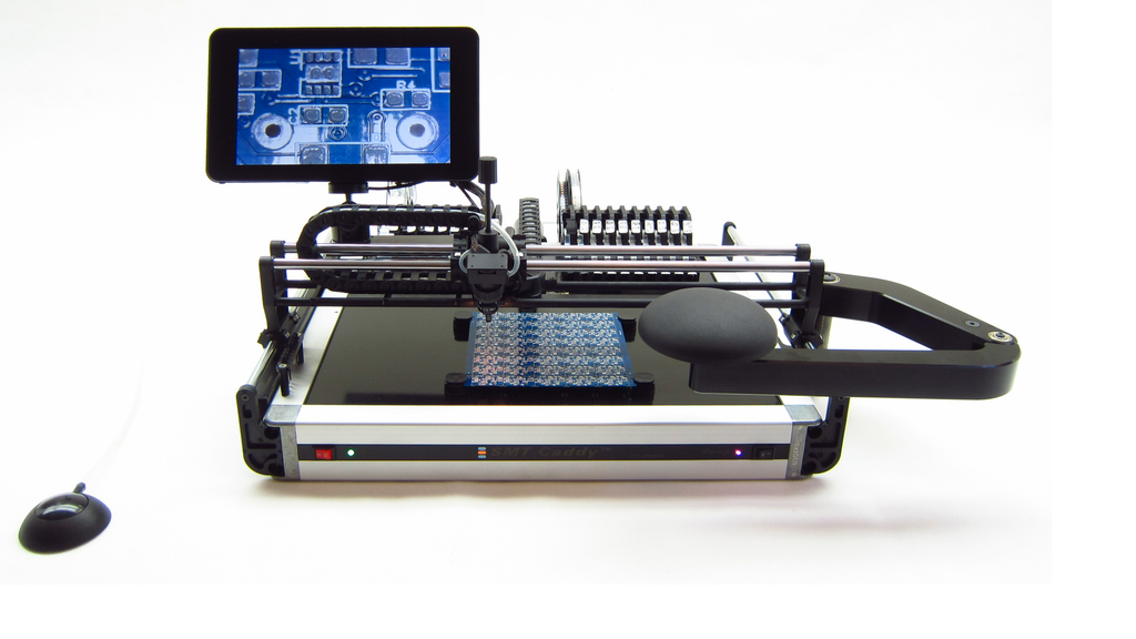 SMT Caddy Model A manual pick-and-place system, right-hand setup